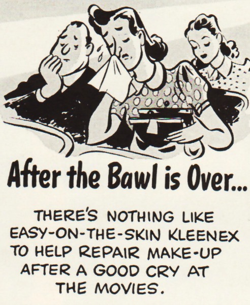 Vintage Kleenex Ad 1940 cartoon