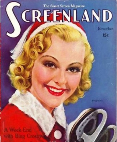 Vintage illustration Sonja Henie  