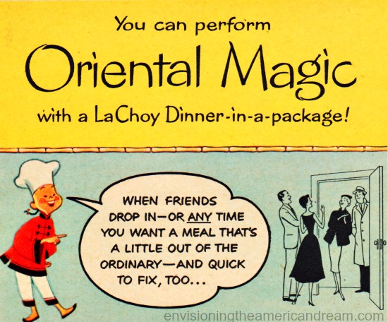 vintage chinese food ad  la choy 1955 