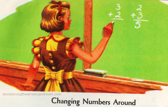 Vintage Schoolbook Illustration Arithmetic