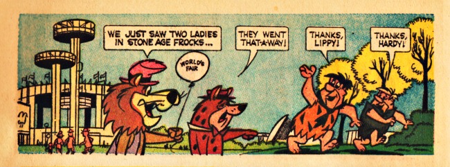 comic cartoon characters flinstones NY Worlds Fair