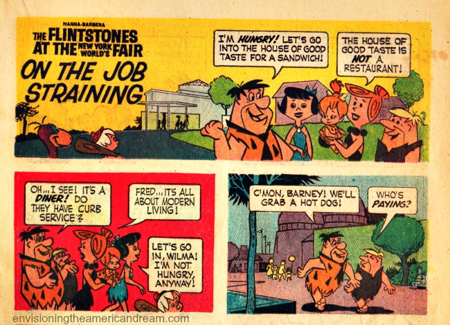 Vintage comic book Flinstones Worlds Fair 1964