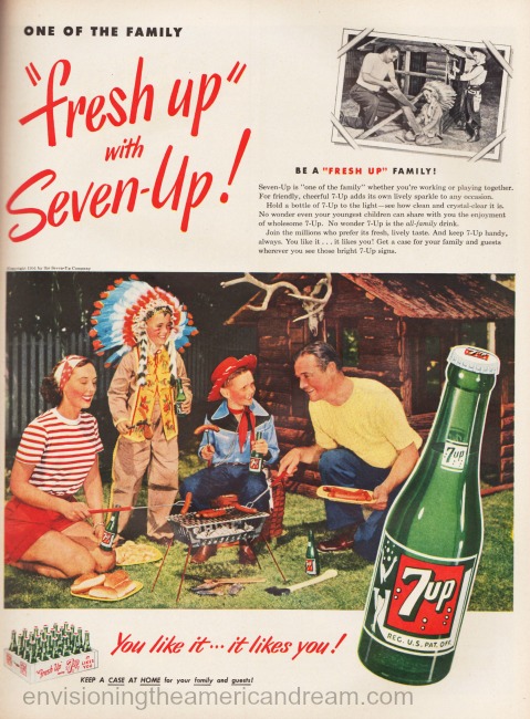 suburban family dressed cowboys and Indians