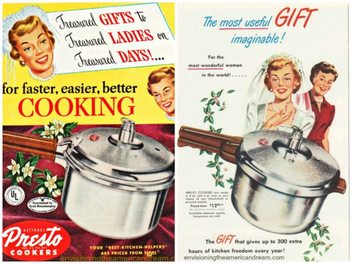 vintage ads gifts for Brides presto cookers 