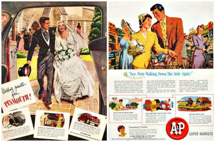 illustrations Brides Wedding Marriage Ads