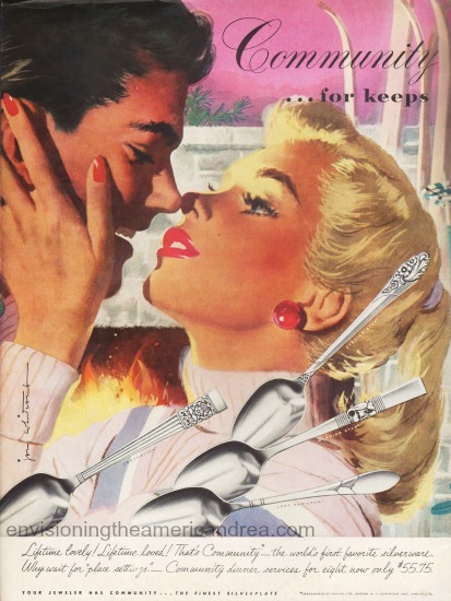 vintage illustration man and woman kissing
