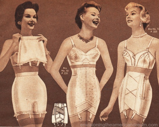 1950's PRETTY WOMEN WOMAN GIRDLE Vintage 8X11 1950 Store Catalog