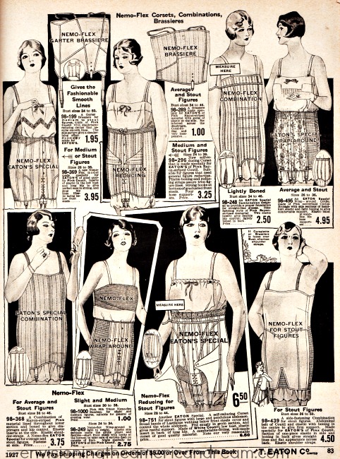 vintage lingerie corsets 1927 fashion illustration 