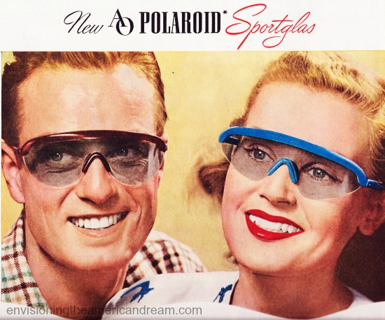 vintage images 1940s man and woman in sunglasses