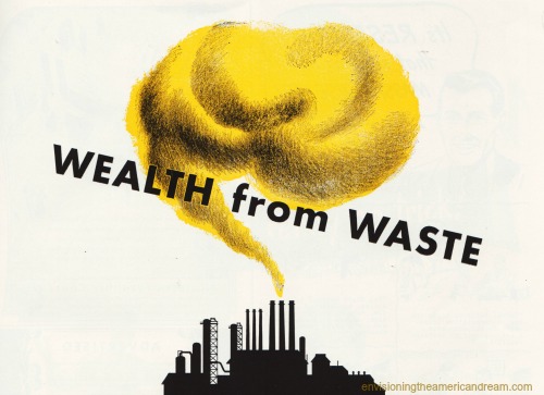 1948 Ad vintage graphic wealth from waste