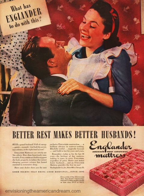 retro husband and wife embracing 