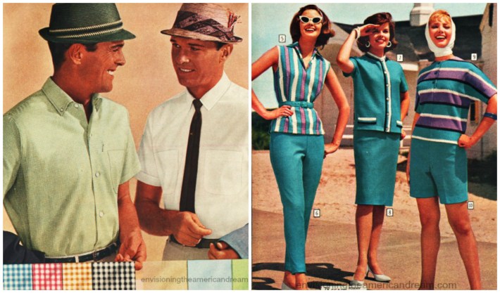vintage fashions 1960s synthetics men dacron and women