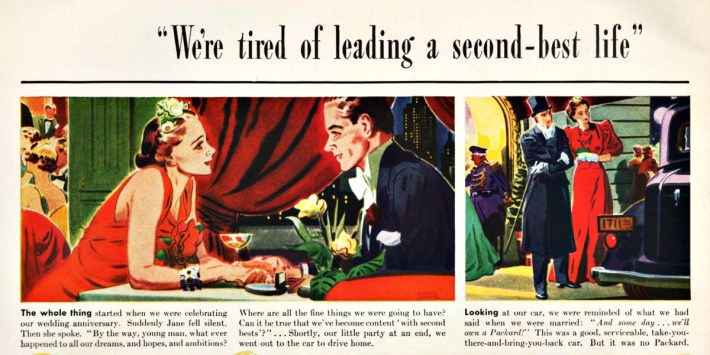 Vintage Packard Car Ad 1937