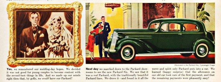 Vintage Packard Car Ad 1937