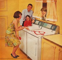 1960s housewife laundry
