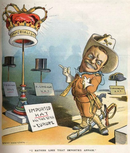 Roosvelt teddy imperialist political cartoon  