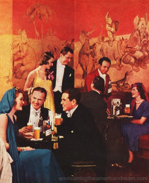 Waldorf Astoria  drinking beer 1939 