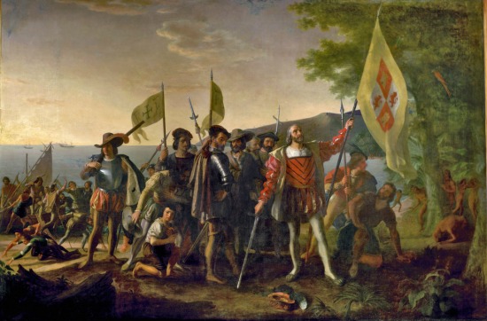 "The Landing of Columbus" pinting by Vanderlyn Capitol Rotunda 