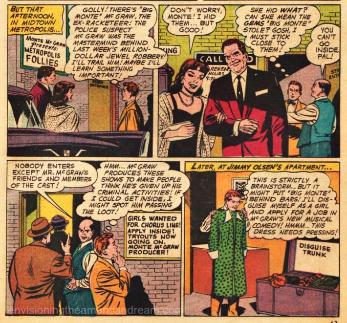 vintage Comics Jimmy Olsen drag