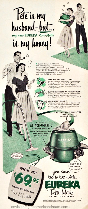 housewife eureka vacuum cleaner ad 