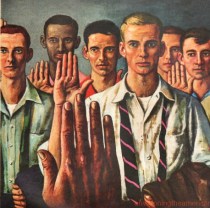 vintage illustration army enlistment