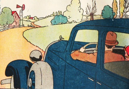 vintage school book illustration a ride in the country