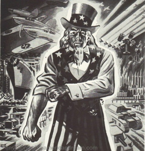 vintage illustration of Uncle Sam