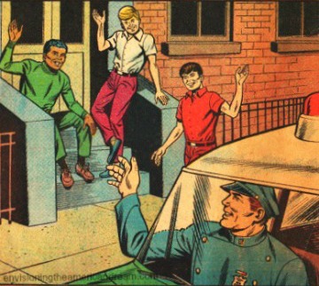 vintage comic NYPD Police 1968
