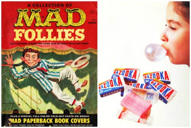 Mad Magazine and Bazooka Bubble Gum