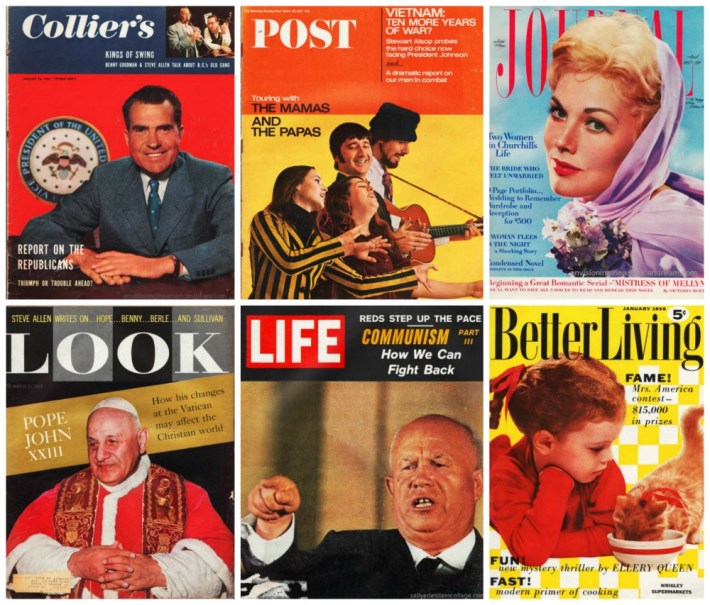 Mass Market Magazines Covers 1950s 1960s