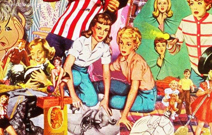 collage Sally Edelstein art A Storm's Approachin