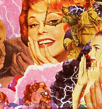 collage art work sally edelstein