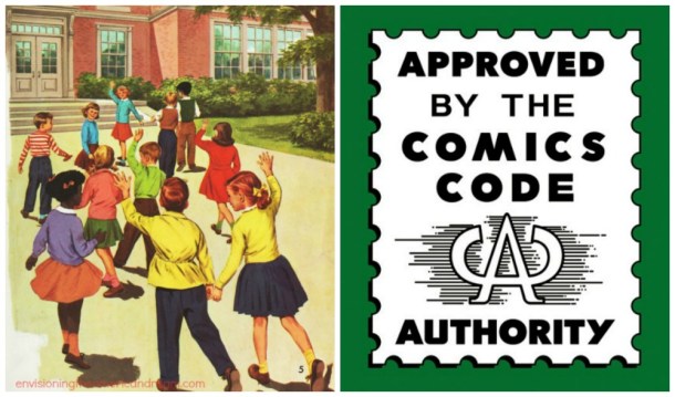 comics code and illustration school children