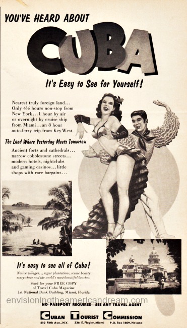 vintage travel advertisement cuba 