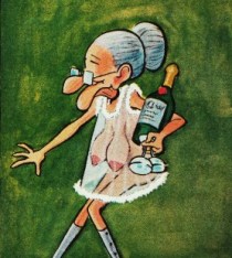 Vintage cartoon Horny Granny 1974