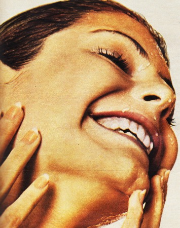 woman smiling clean face 