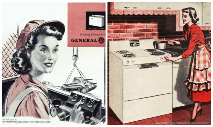 WWII Women Postwar kitchen GE