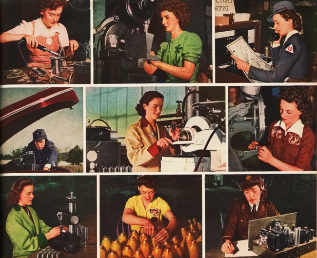 Images WWII Women work 1942 