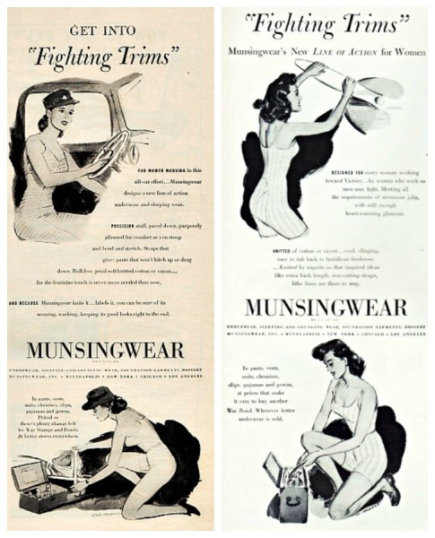 WWII Women Work Munsingwear