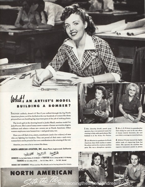 WWII vintage ad Women work sexist