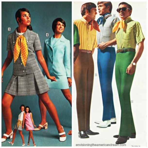 1970 fashion men and women