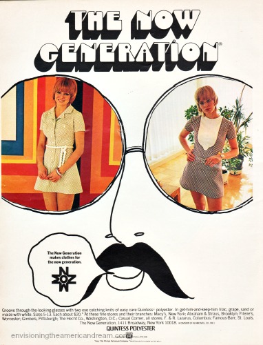 1970 vintage fashion ad Polyester Quintess 