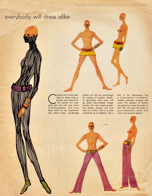 Fashion for the 70's  Rudi Gernreich Predictions from  Jan 1, 1970 Life Magazine 