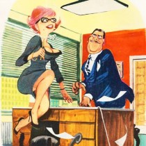 Vintage sexist cartoon