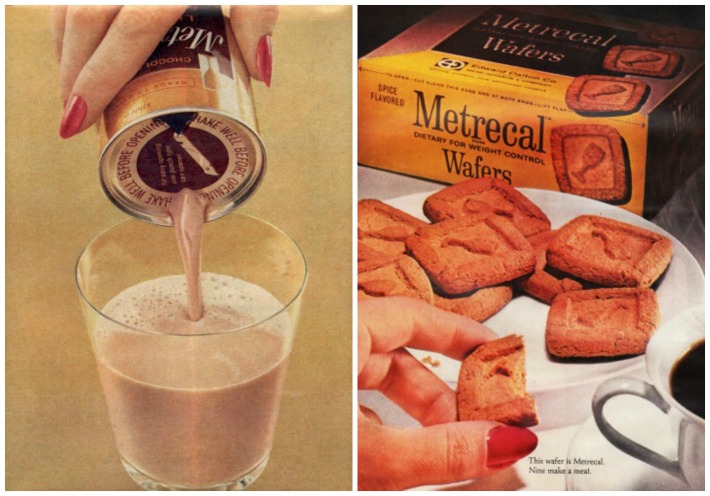 Diet Metrecal drink and wafers