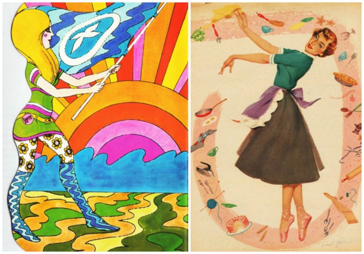 1950s Housewife and liberated New Girl