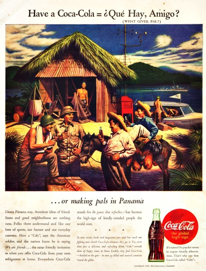 WWII ad Coke panama 1944