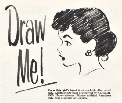 Vintage ad Art Draw me 