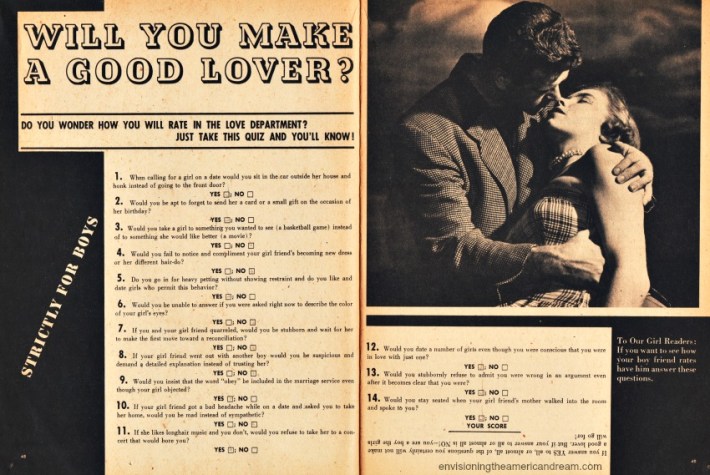 vintage test will you make good lover 
