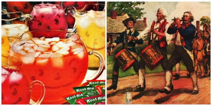 collage Kool Aid America Independence Day